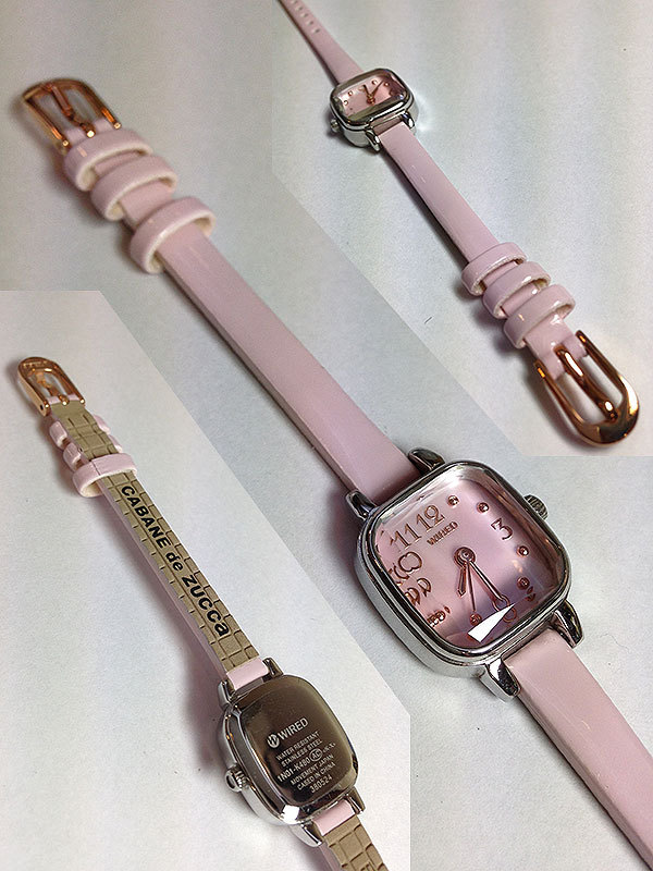 カバンドズッカ キャラメル 時計ベルト 7mm ピンク